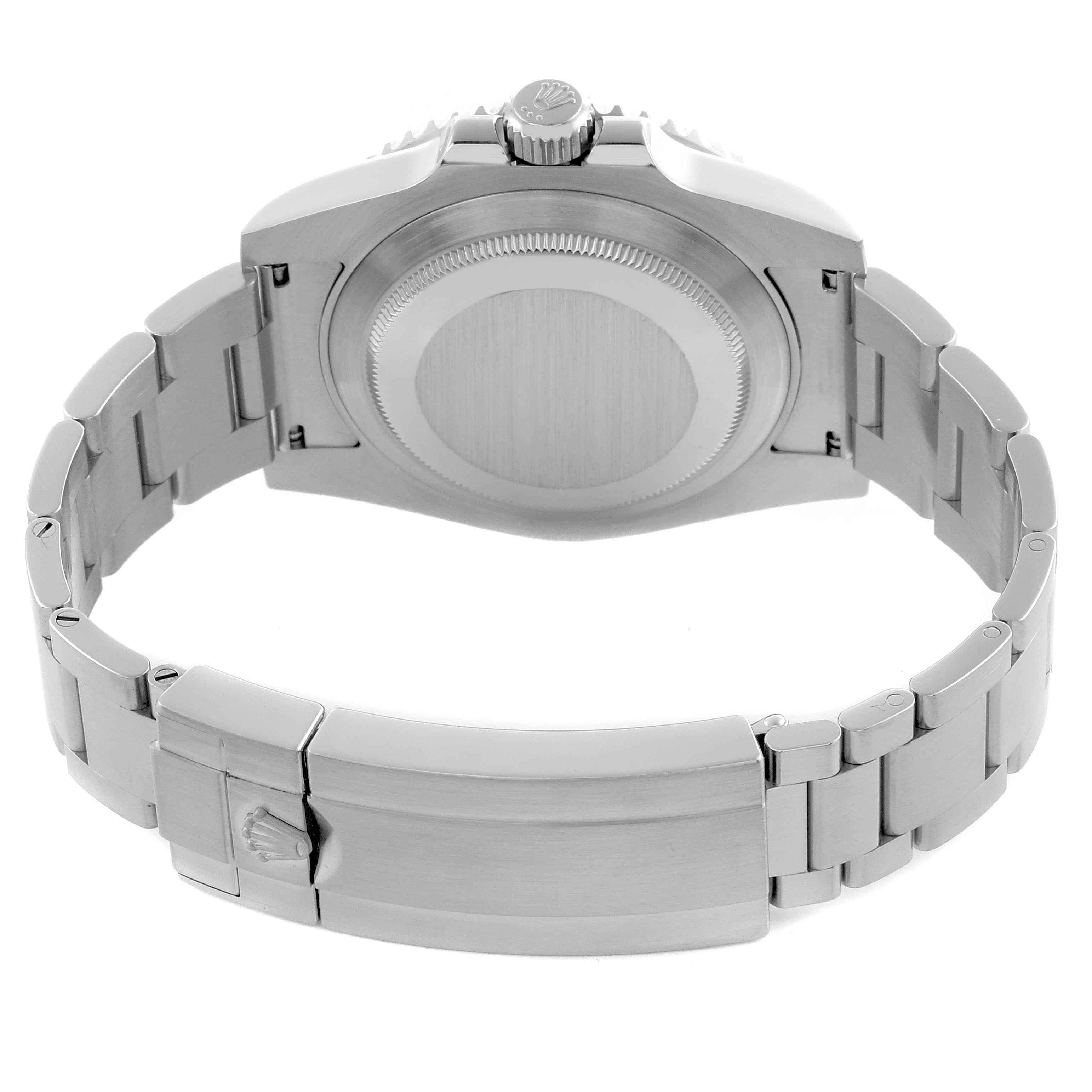 The image shows the backside and bracelet of a Rolex Submariner 116610LN-0001 Men's Stainless Steel Black Dial 116610LN-0001 Men's Stainless Steel Black Dial, highlighting the clasp and case back.