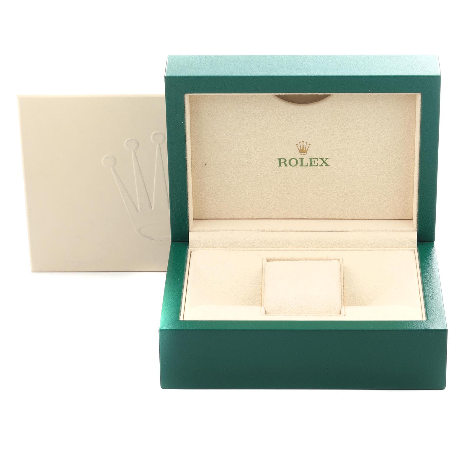 The image shows the open box and outer packaging for a Rolex Submariner 116613LB Men's Steel and Gold (two tone) Blue Dial 116613LB Men's Steel and Gold (two tone) Blue Dial watch, viewed from the front.