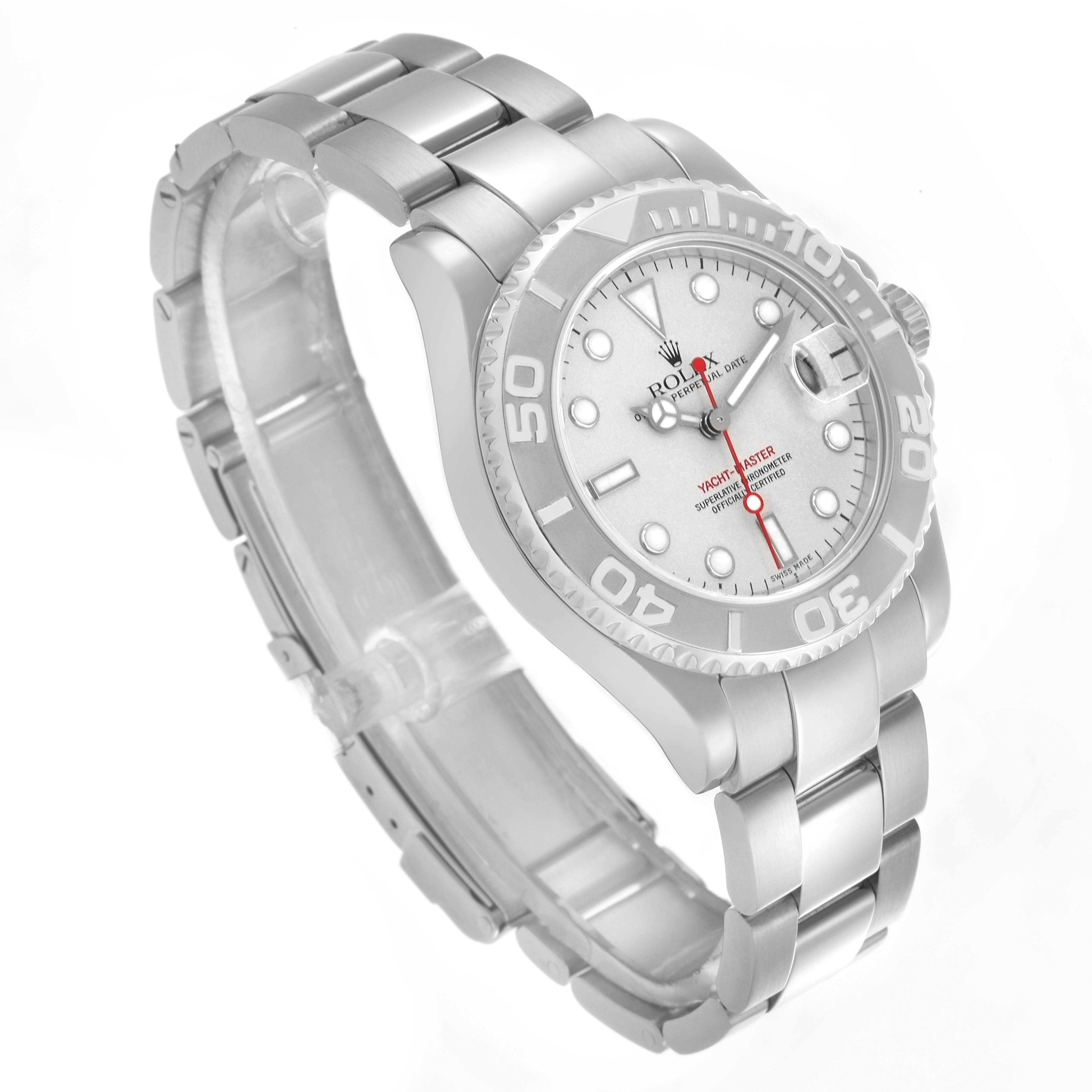 The Rolex Turn-o-Graph 168622 Men's Stainless Steel Silver Dial 168622 Men's Stainless Steel Silver Dial watch is shown at a three-quarter angle, displaying the face, bezel, crown, and bracelet.