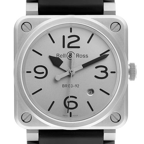 Photo of Bell & Ross Horoblack Steel Grey Dial Limited Edition Mens Watch BR03-92-S