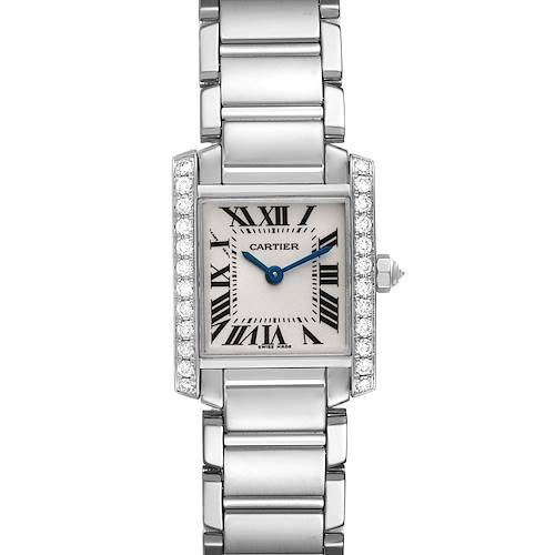 Photo of Cartier Tank Francaise 18K White Gold Diamond Ladies Watch WE1002S3