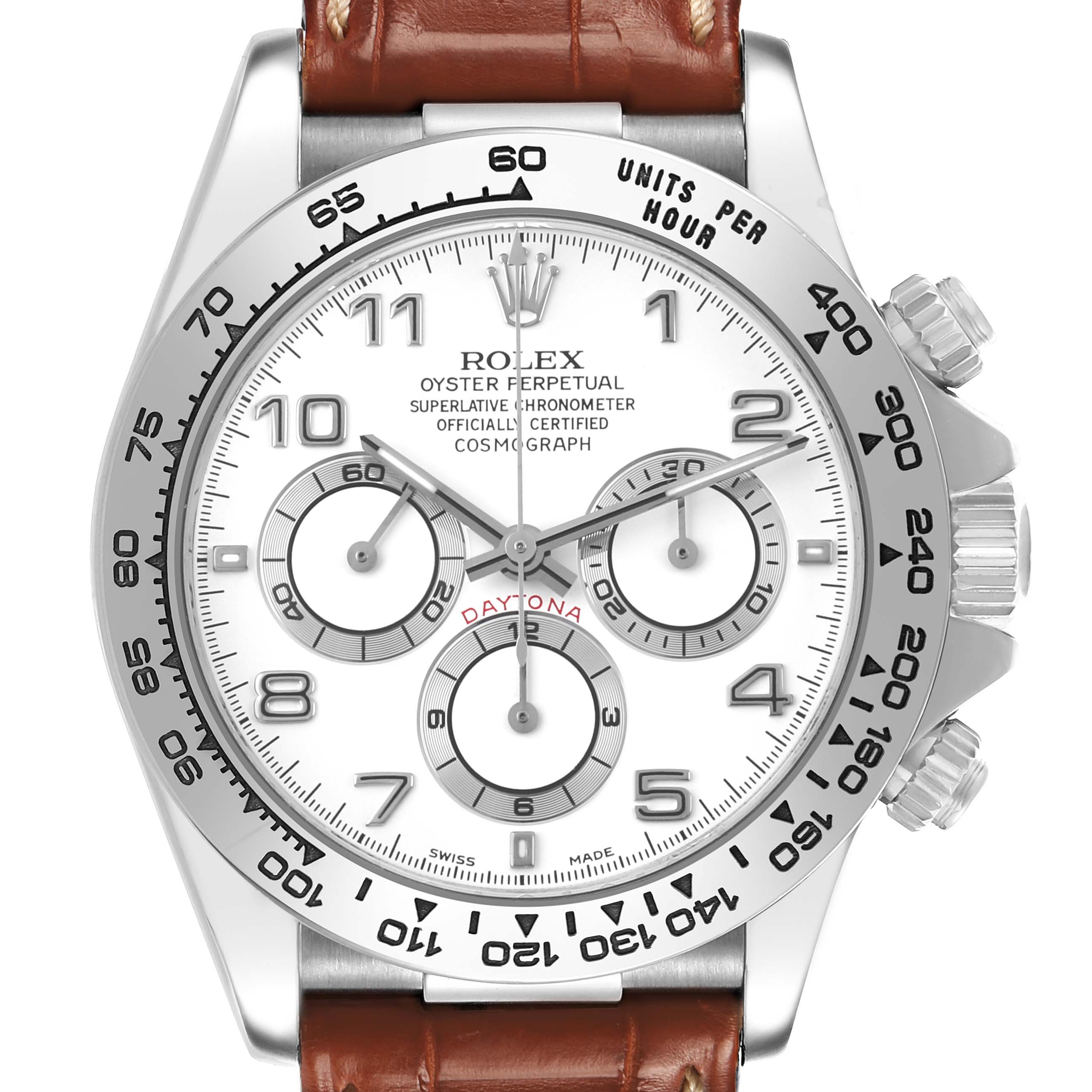 Rolex Daytona Watch White Gold 16519 | SwissWatchExpo