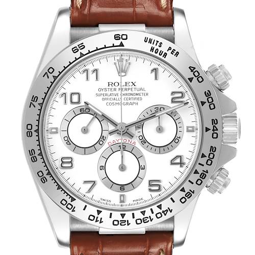 Photo of Rolex Daytona White Gold White Dial Mens Watch 16519 Box Papers