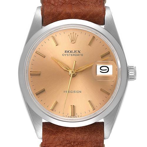 Photo of NOT FOR SALE Rolex OysterDate Precision Bronze Dial Vintage Steel Mens Watch 6694 PARTIAL PAYMENT