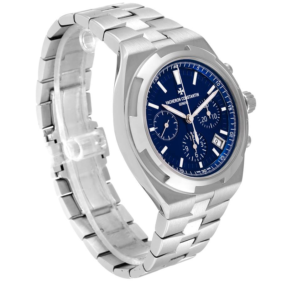 Vacheron Constantin Overseas Blue Dial Chronograph Steel Mens