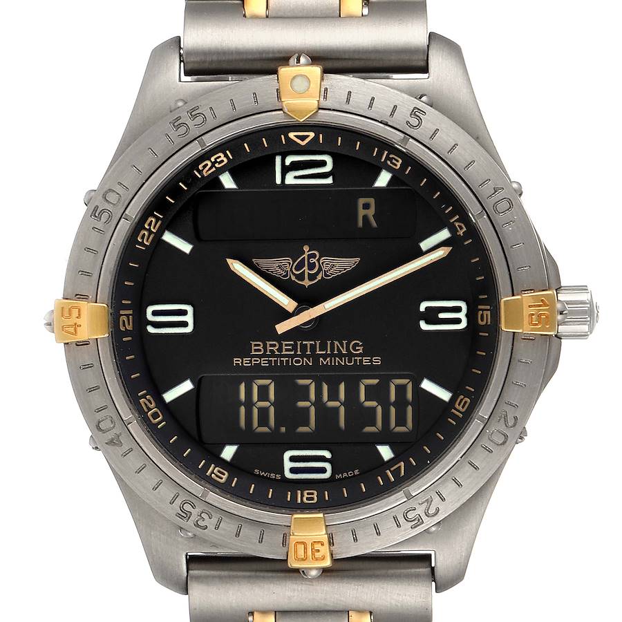 Breitling Aerospace Advantage Titanium Perpetual Alarm Watch F65062 SwissWatchExpo