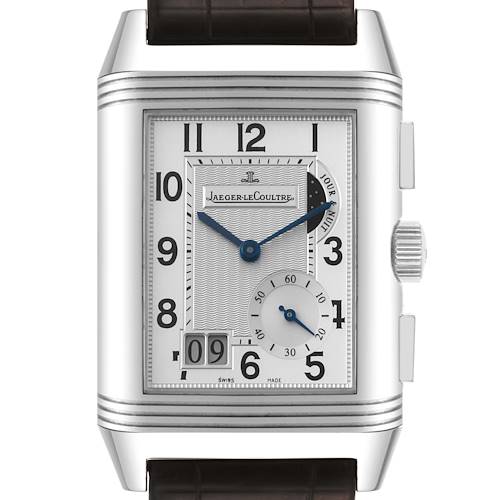 Photo of Jaeger LeCoultre Reverso Grande GMT Steel Mens Watch 240.8.18 Q3028420 Box Papers