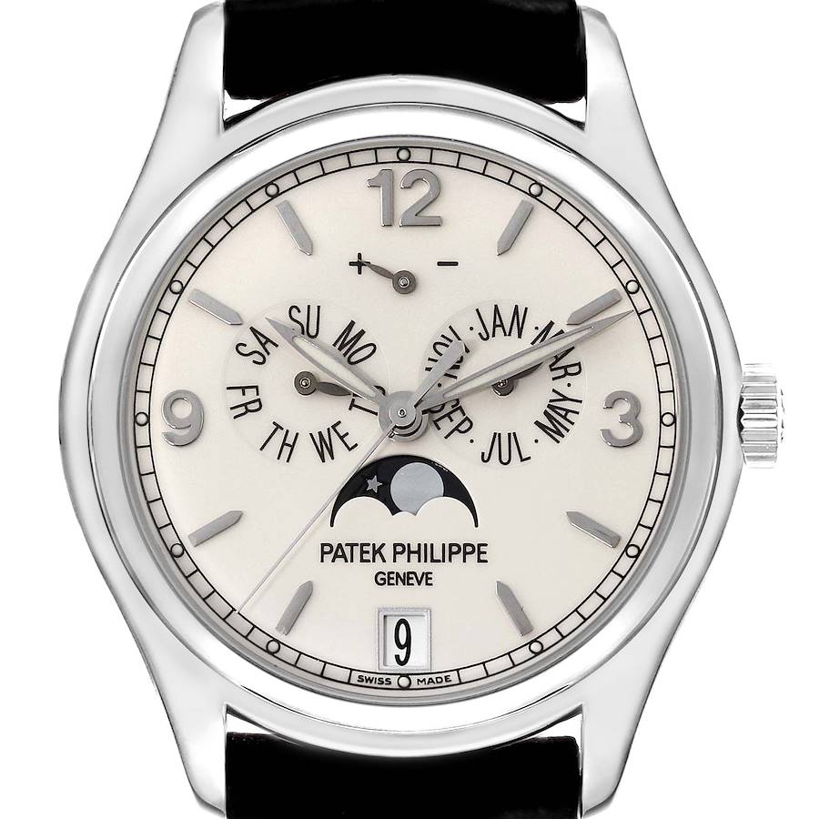 Patek Philippe Complications Annual Calendar White Gold Mens Watch 5146G SwissWatchExpo