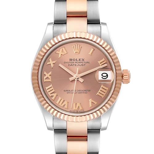 Photo of Rolex Datejust 31 Midsize Steel Rose Gold Roman Dial Ladies Watch 278271