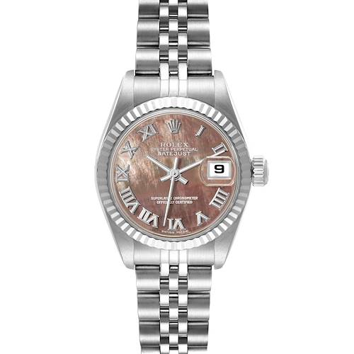 Photo of Rolex Datejust Steel White Gold Mother of Pearl Dial Ladies Watch 79174