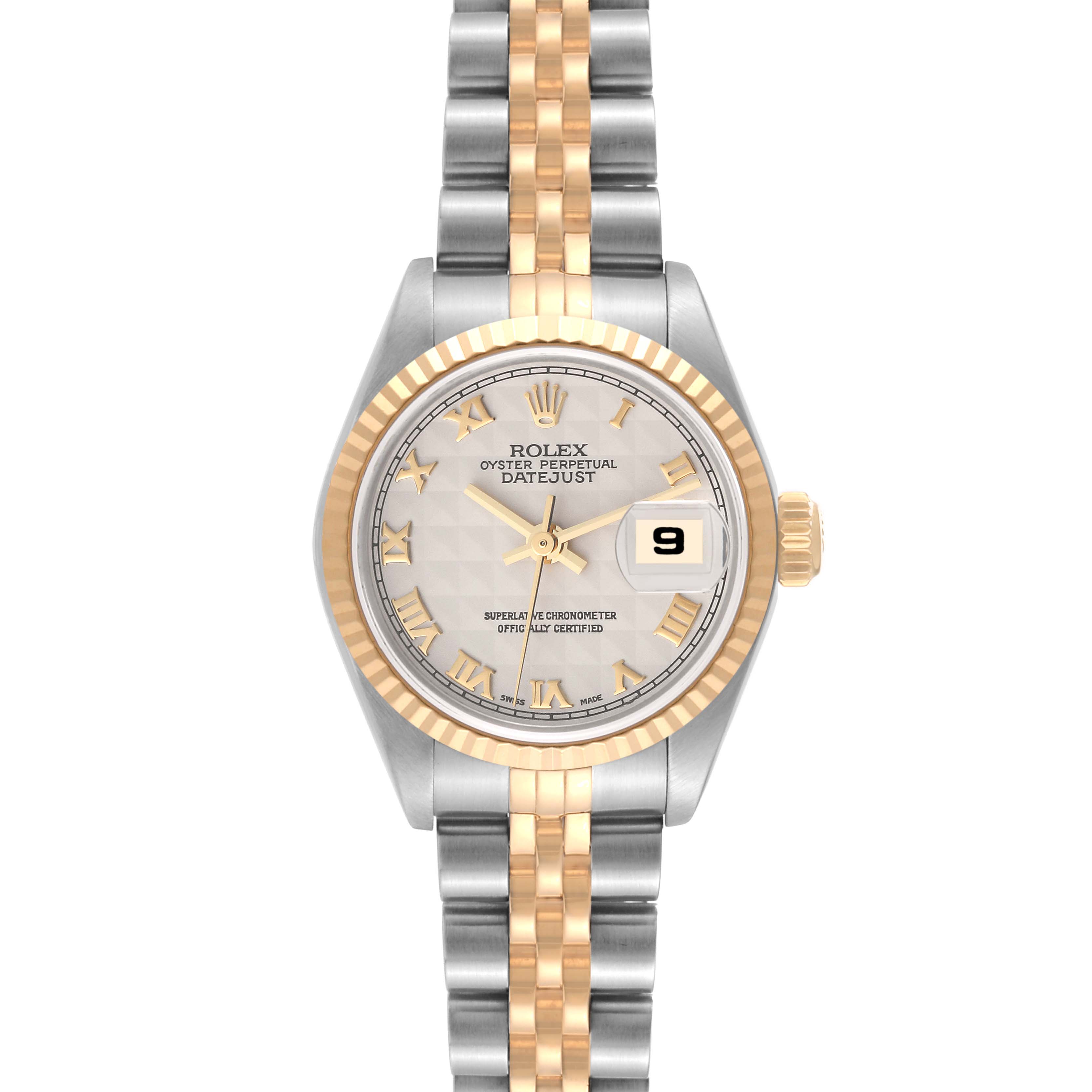 ROLEX DATEJUST 79173 3コマ Rolex Lady Datejust 79173 Silver 2000 with original box and