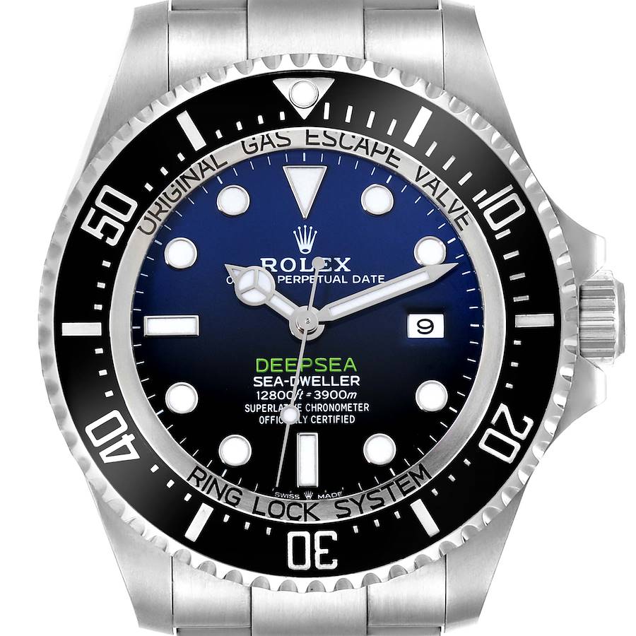 Rolex Seadweller Deepsea 44 Cameron D-Blue Dial Steel Mens Watch 126660 Box Card SwissWatchExpo