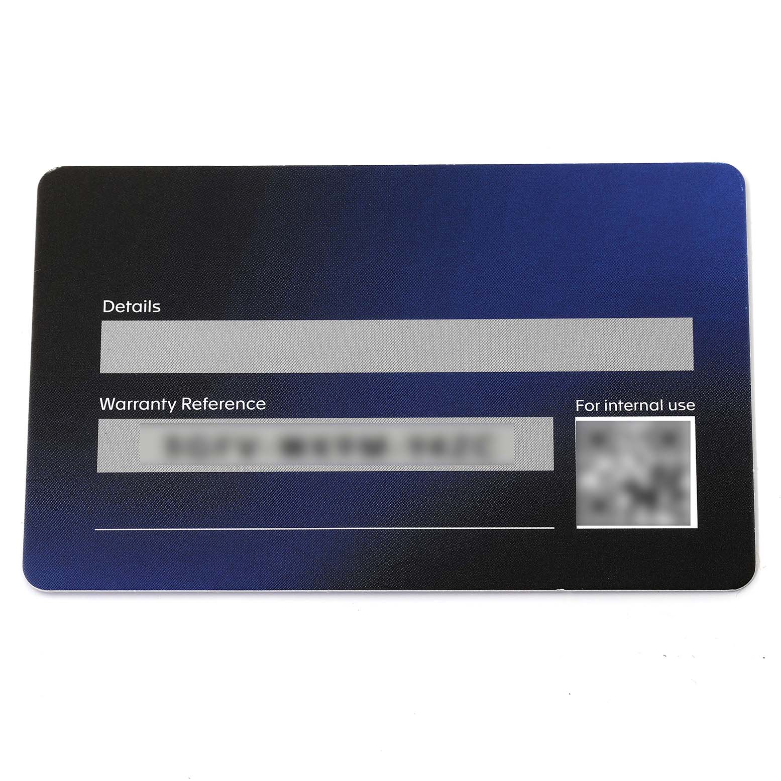 This image shows the warranty card for the Tag Heuer Aquaracer CAY211B.BA0927 Men's Stainless Steel Blue Dial CAY211B.BA0927 Men's Stainless Steel Blue Dial watch model.