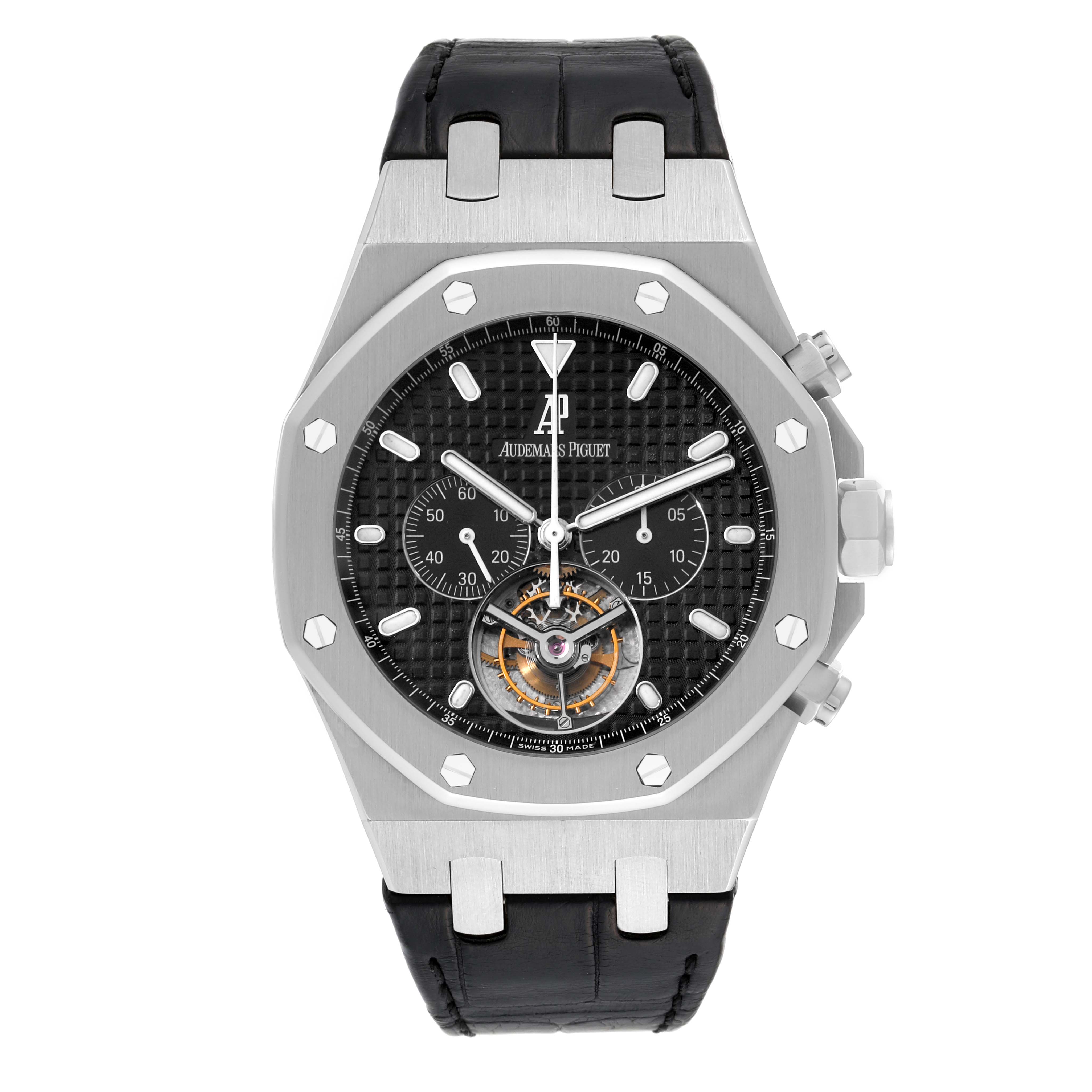 Audemars Piguet Royal Oak Tourbillon Chronograph Steel Mens Watch ...