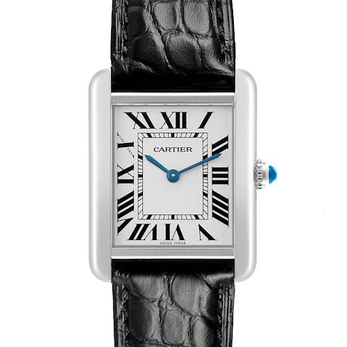 Photo of Cartier Tank Solo Steel Silver Roman Dial Ladies Watch W1018255