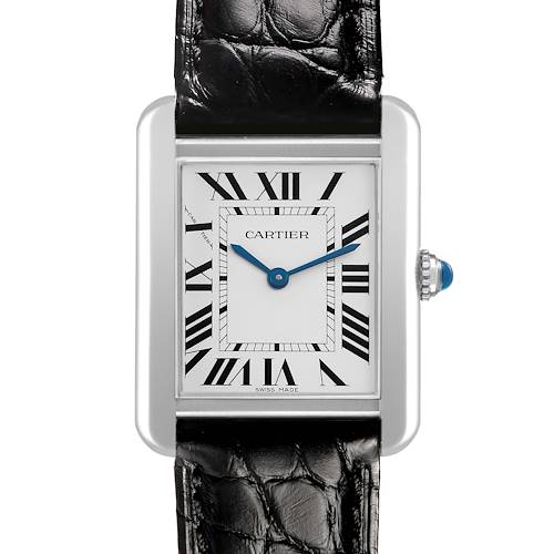 Photo of Cartier Tank Solo Steel Silver Roman Dial Ladies Watch W5200005