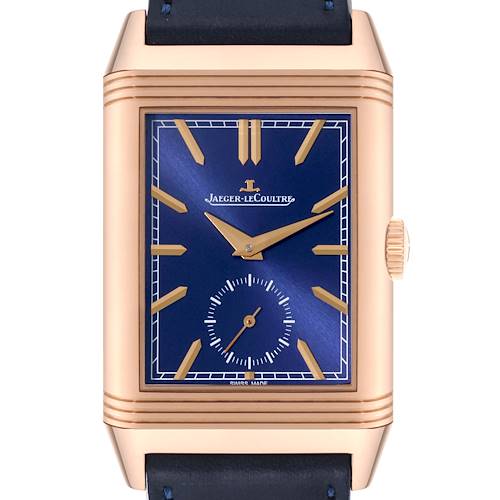 Photo of Jaeger LeCoultre Reverso Rose Gold Fagliano Limited Edition Mens  Watch 215.2.D4 Q398258J Box Card