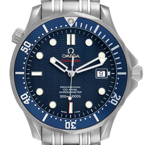 Photo of Omega Seamaster Diver 300M Steel Blue Dial Mens Watch 2220.80.00 Box Card