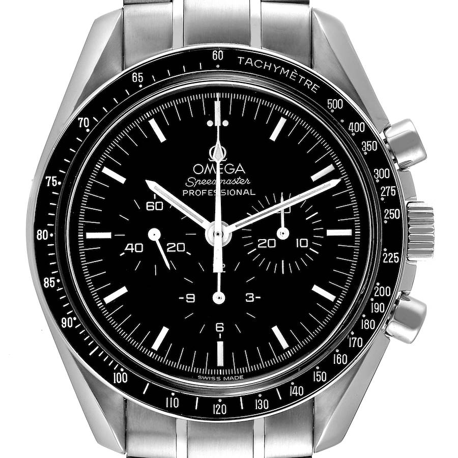 Omega Speedmaster Moonwatch Hesalite Sapphire Mens Watch 3572.50.00 SwissWatchExpo