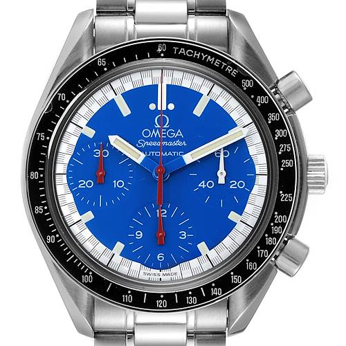 Photo of Omega Speedmaster Schumacher Blue Dial Automatic Mens Watch 3510.80.00