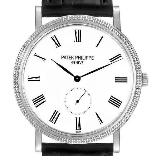 Photo of *NOT FOR SALE* Patek Philippe Calatrava White Gold Black Strap Mens Watch 5119 (PARTIAL PAYMENT FOR MT)