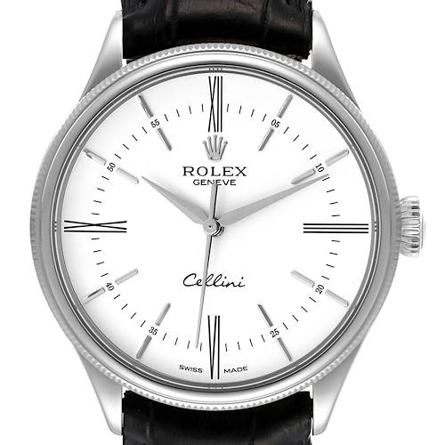 Photo of Rolex Cellini Time White Gold White Dial Automatic Mens Watch 50509