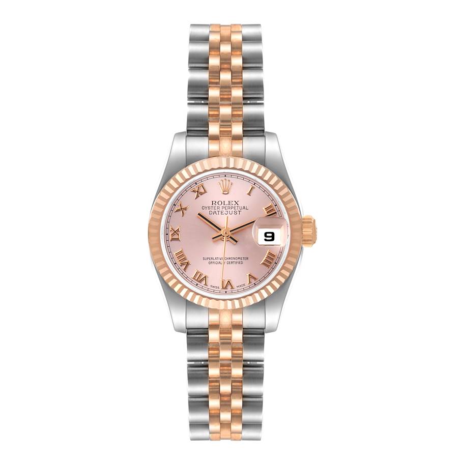Rolex Datejust Steel Everose Gold Rose Dial Ladies Watch 179171 Box Papers  | SwissWatchExpo