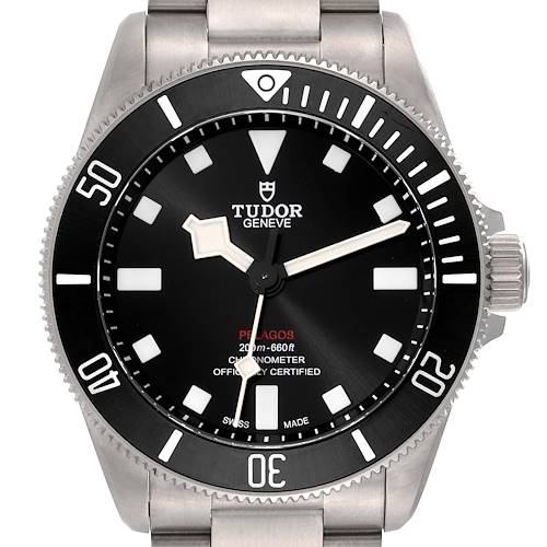 Photo of Tudor Pelagos 39mm Black Dial Titanium Mens Watch 25407 Box Card