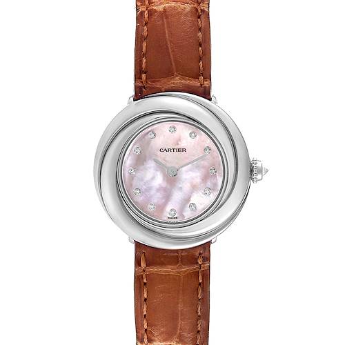 Photo of Cartier Trinity White Gold Mother of Pearl Diamond Ladies Watch WG200846