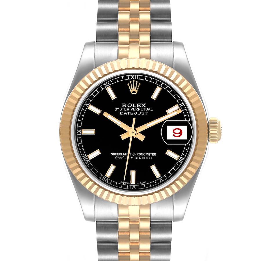 Rolex Datejust Midsize 31mm Steel Yellow Gold Ladies Watch 178273 Box Papers SwissWatchExpo