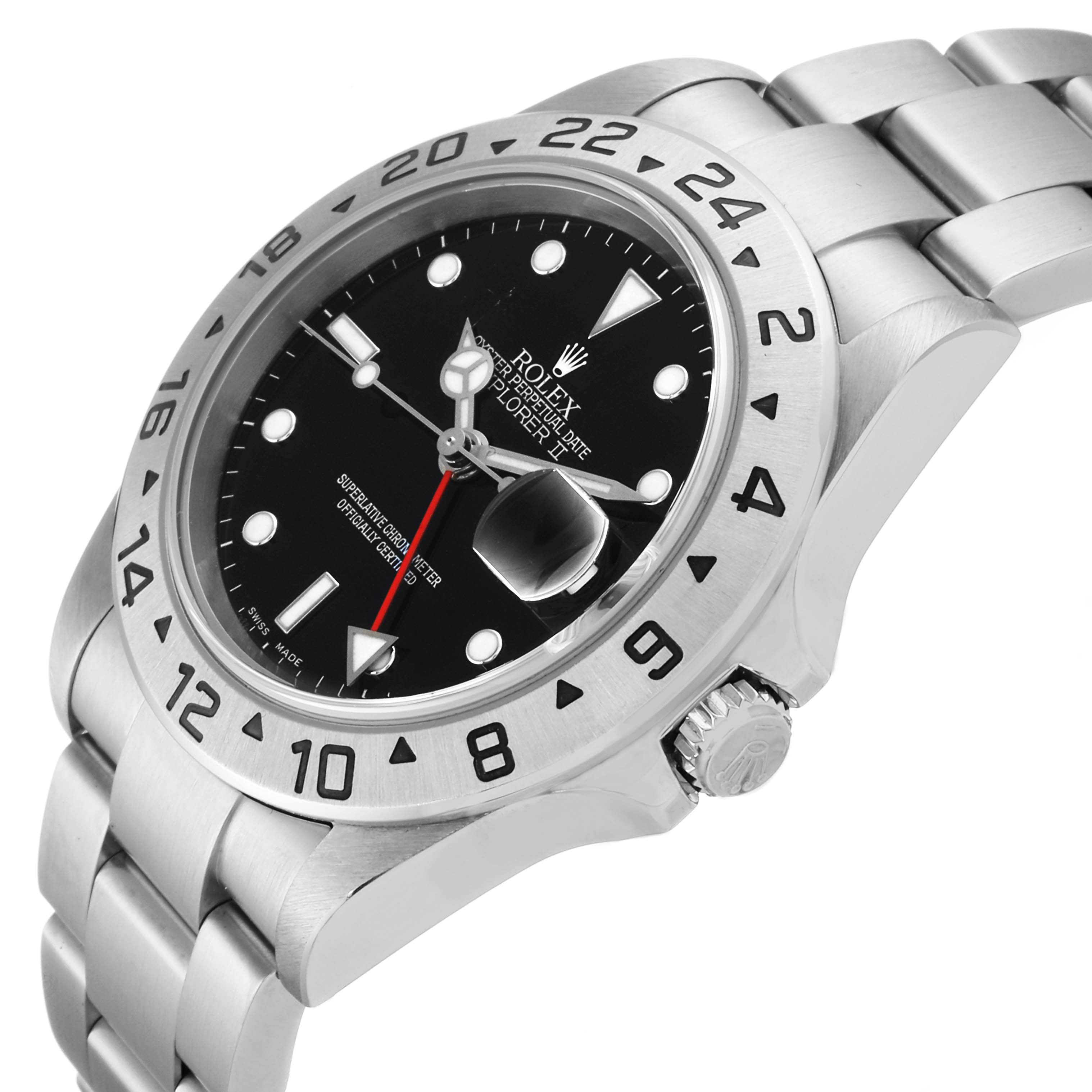 This image shows a side-front angle of the Rolex Explorer 16570 Men's Stainless Steel Black Dial 16570 Men's Stainless Steel Black Dial watch, highlighting the bezel, dial face, and part of the bracelet.