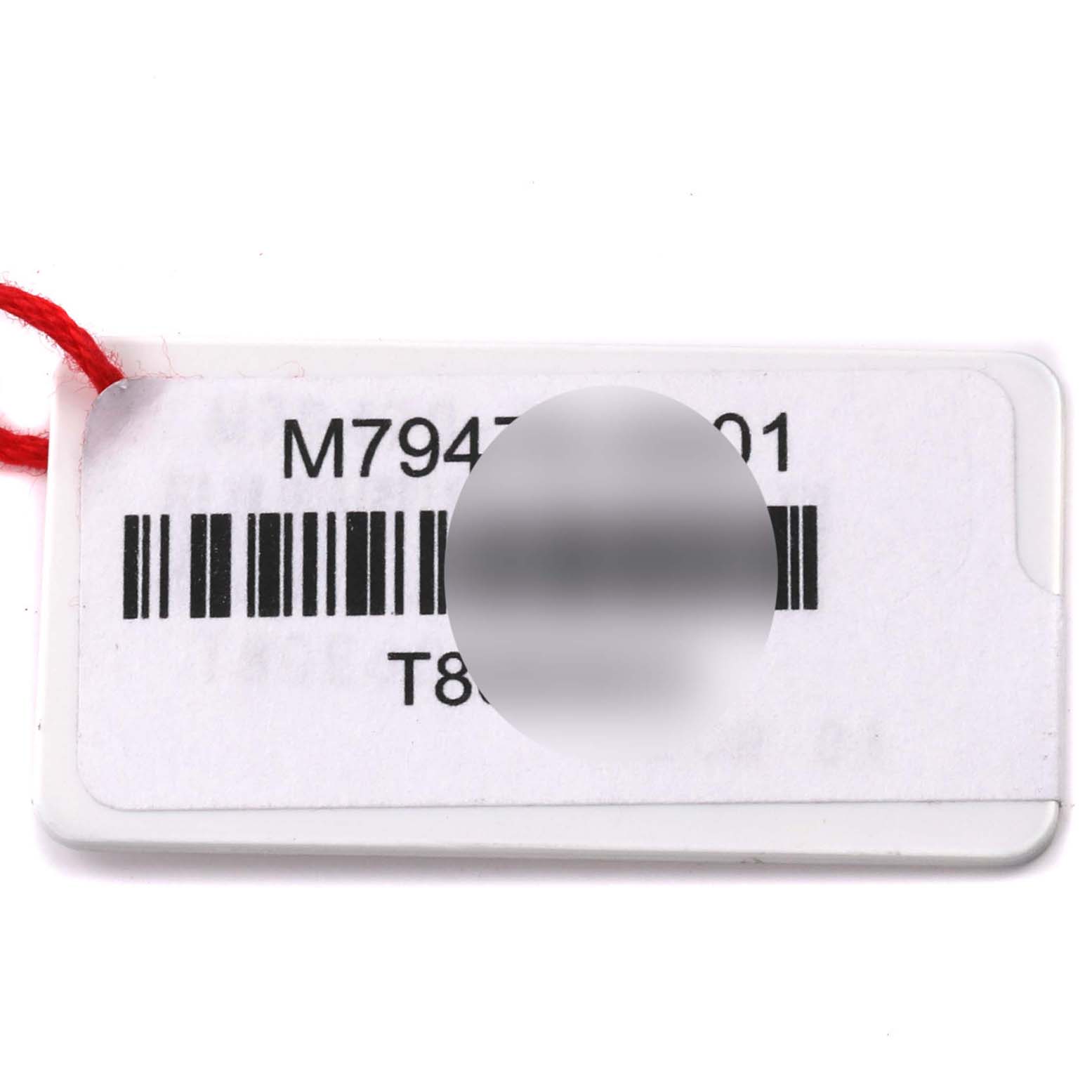 The image shows a tag with a barcode and model number for the Tudor Heritage Black Bay 79470 Men's Stainless Steel Black Dial 79470 Men's Stainless Steel Black Dial watch.