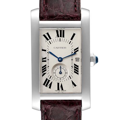 Photo of Cartier Tank Americaine Midsize White Gold Ladies Watch 3012905
