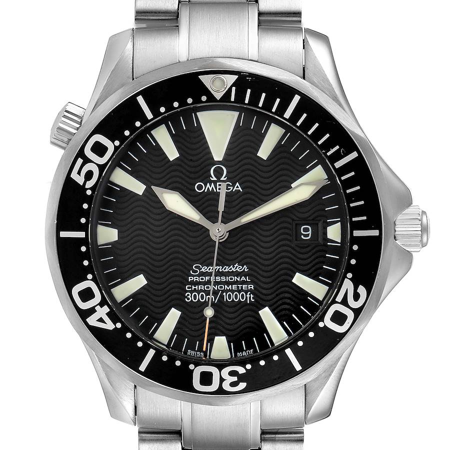 Omega Seamaster 41 300M Black Dial Mens Watch 2254.50.00 SwissWatchExpo