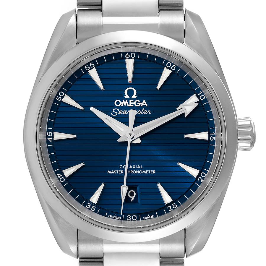 Omega Seamaster Aqua Terra Blue Dial Steel Watch 220.10.38.20.03.001 Box Card SwissWatchExpo