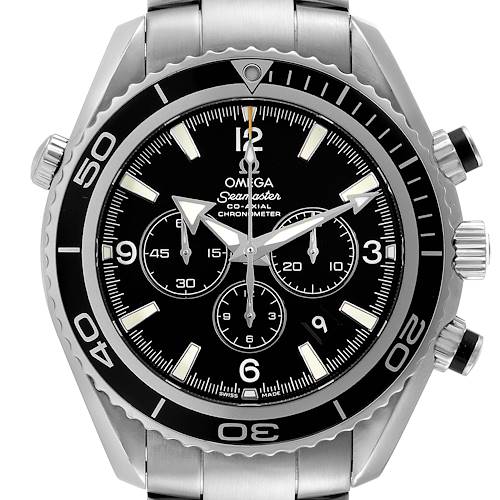 Photo of Omega Seamaster Planet Ocean Chronograph Steel Watch 2210.50.00 Box Card