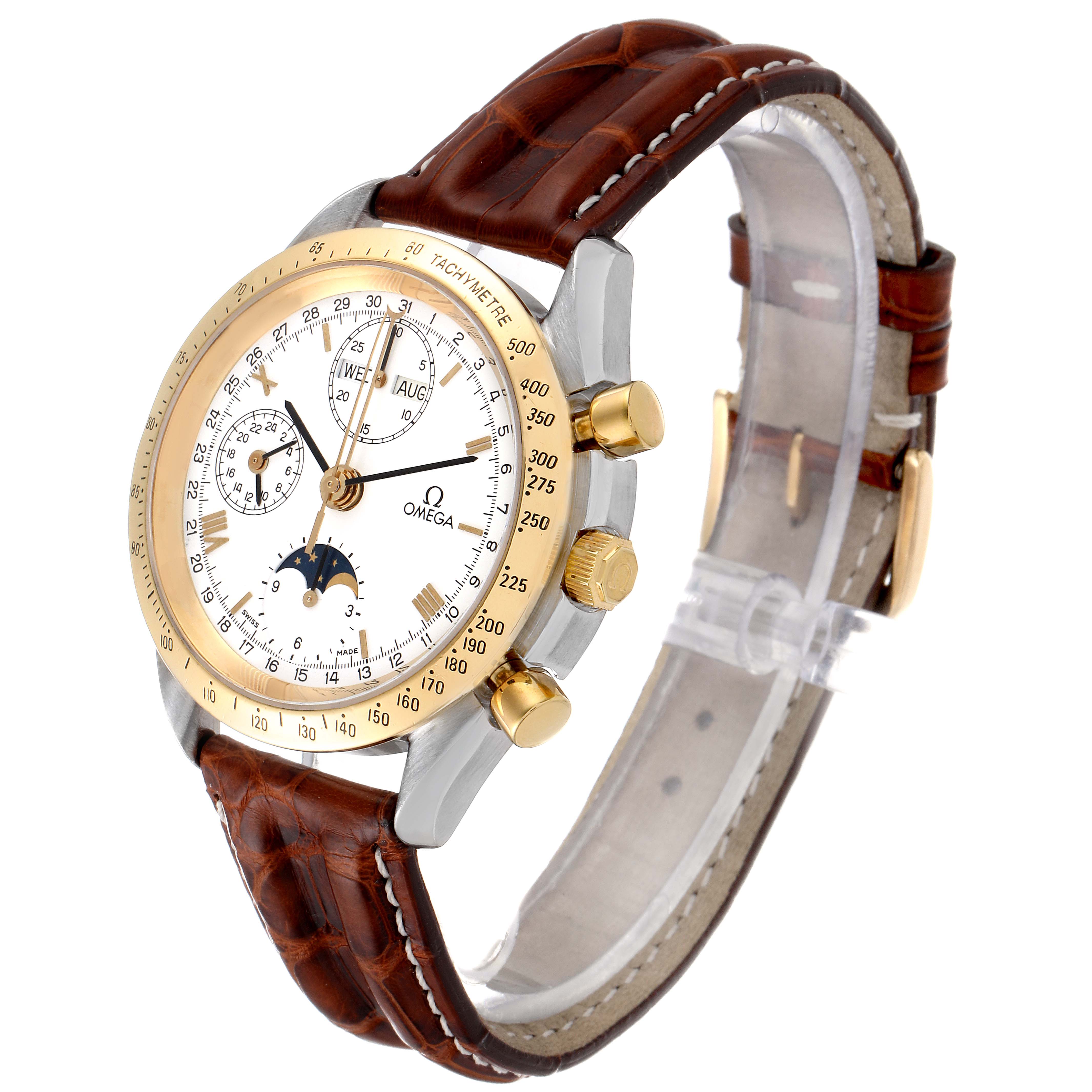 omega speedmaster yellow gold