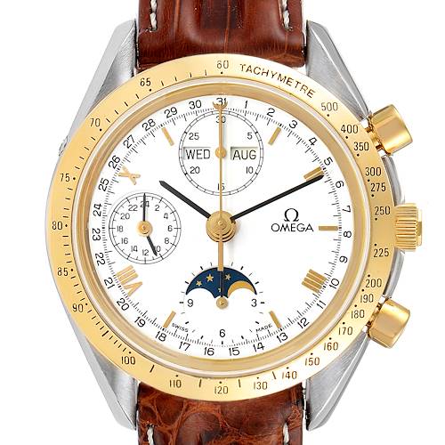 Photo of Omega Speedmaster Steel Yellow Gold MoonPhase Mens Watch 3330.20.00