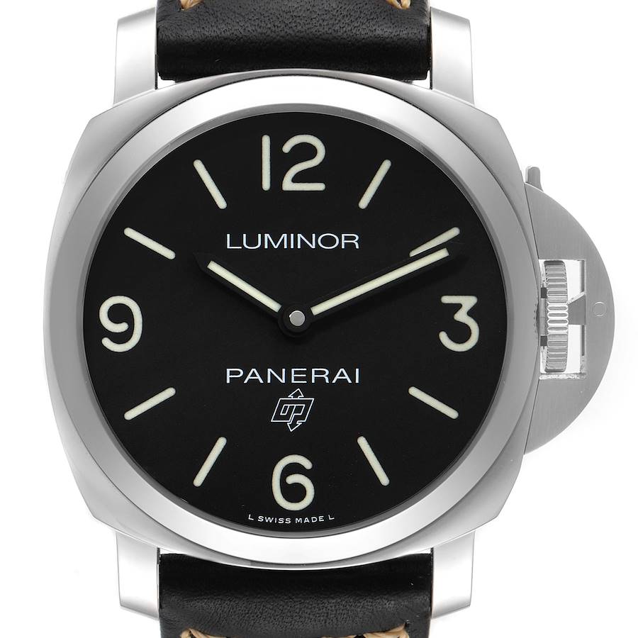 Panerai Luminor Base Logo 44mm Steel Mens Watch PAM00773 Box Papers SwissWatchExpo