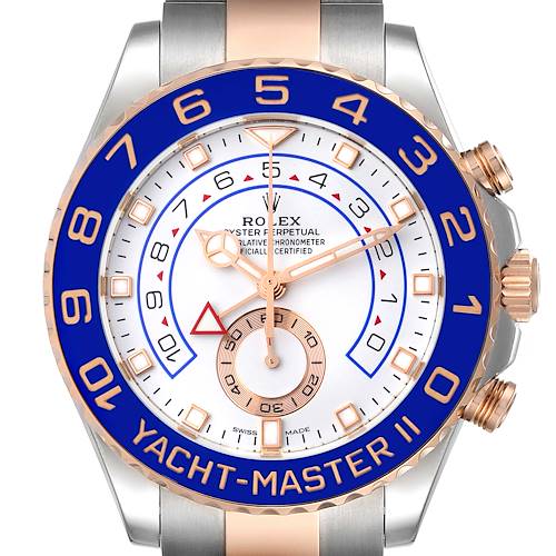 Photo of Rolex Yachtmaster II Rolesor EveRose Gold Steel Mens Watch 116681 Unworn