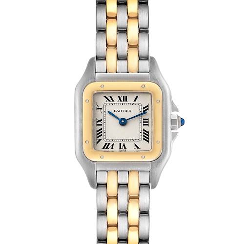 Photo of Cartier Panthere Steel Yellow Gold Two Row Ladies Watch W25029B6 Box Papers