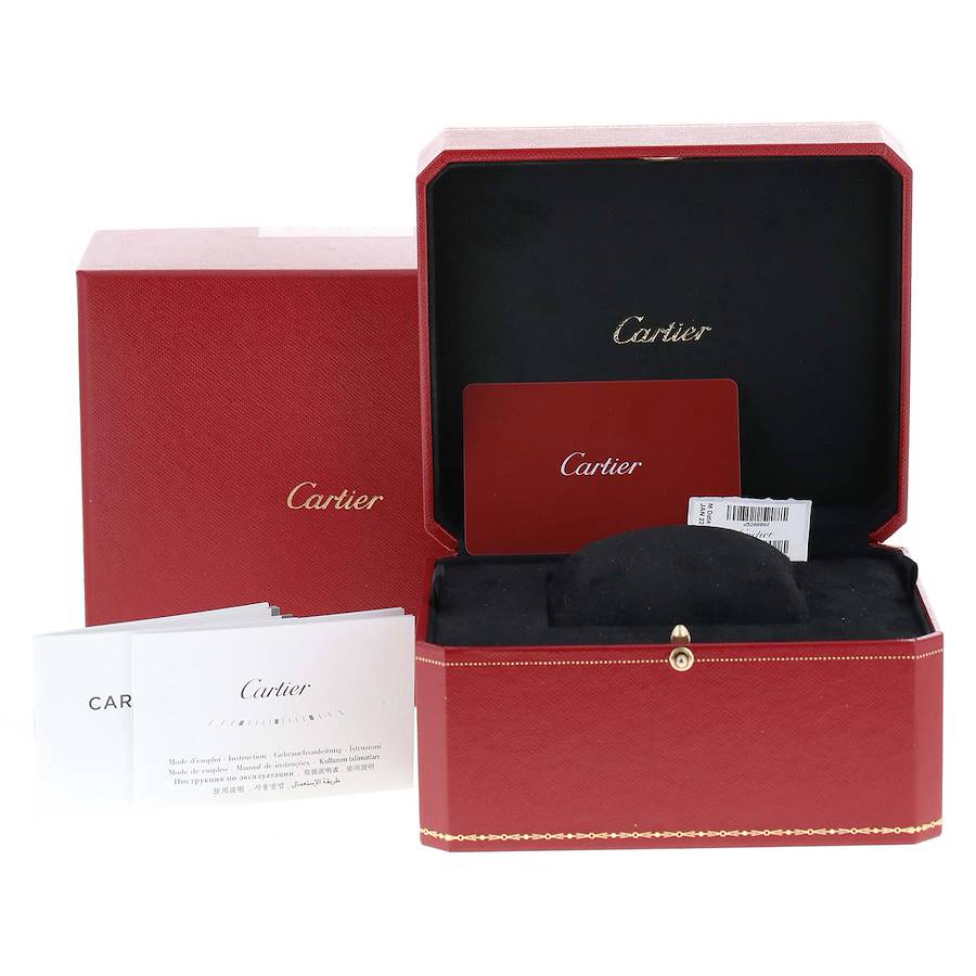 Cartier Tank Solo Yellow Gold Steel Silver Dial Ladies Watch W5200002 Box  Card | SwissWatchExpo