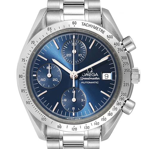 Photo of Omega Speedmaster Date Blue Dial Chronograph Mens Watch 3511.80.00