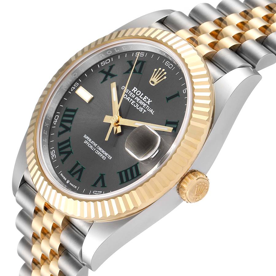 rolex datejust wimbledon gold