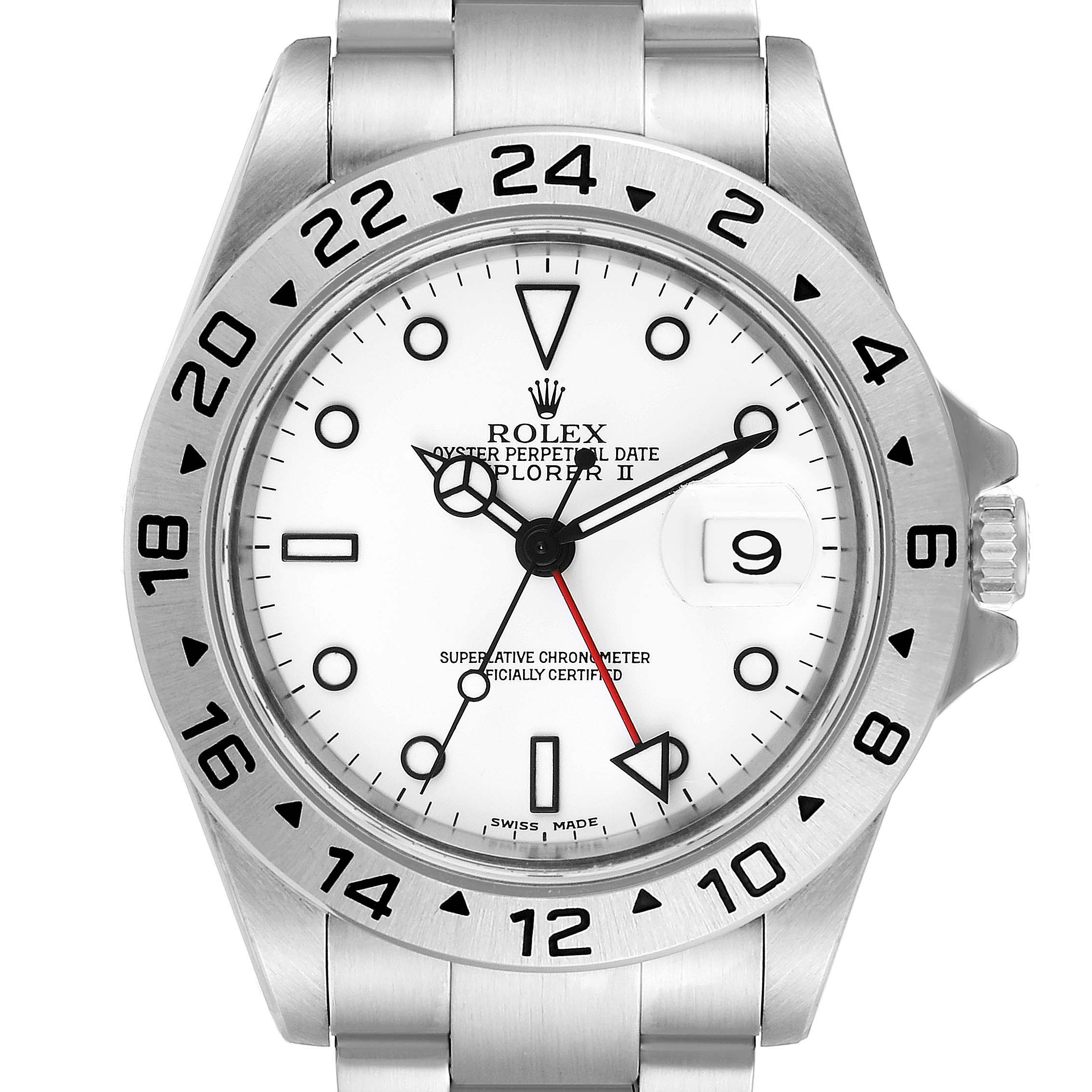 Rolex Explorer II White Dial Automatic Steel Mens Watch 16570 ...