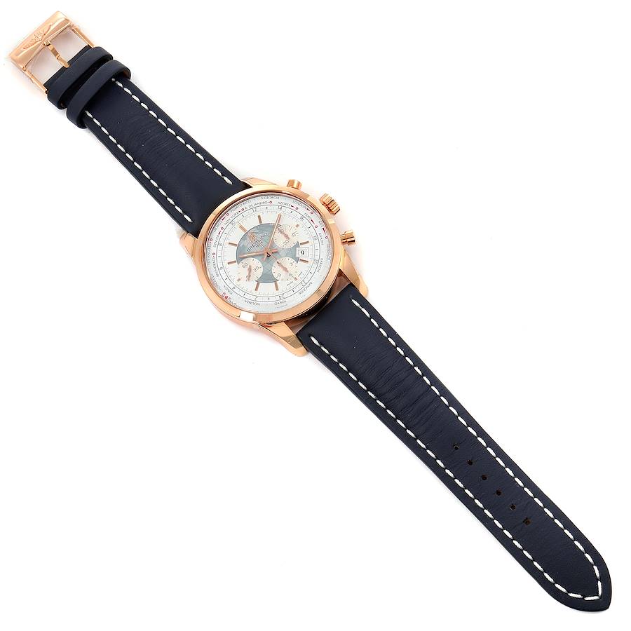 Breitling Transocean Chronograph Unitime Rose Gold Watch RB0510 Unworn ...