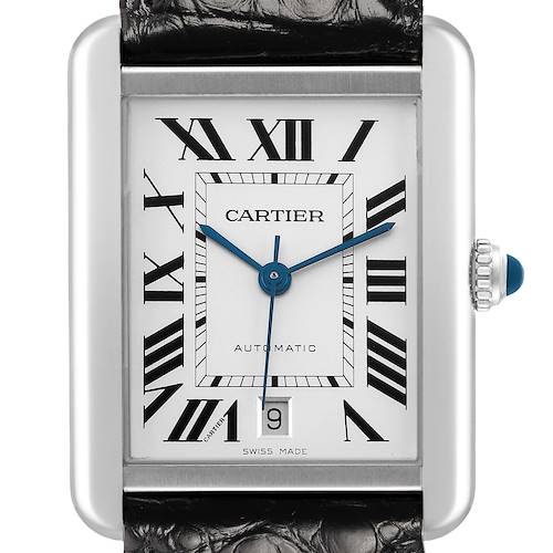 Photo of Cartier Tank Solo XL Steel Silver Dial Mens Watch W5200027