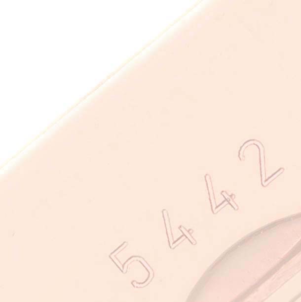 The image shows a close-up angle of the dial numbers on the Rolex Cellini 5442/5 Men's Rose Gold Black Dial 5442/5 Men's Rose Gold Black Dial watch.