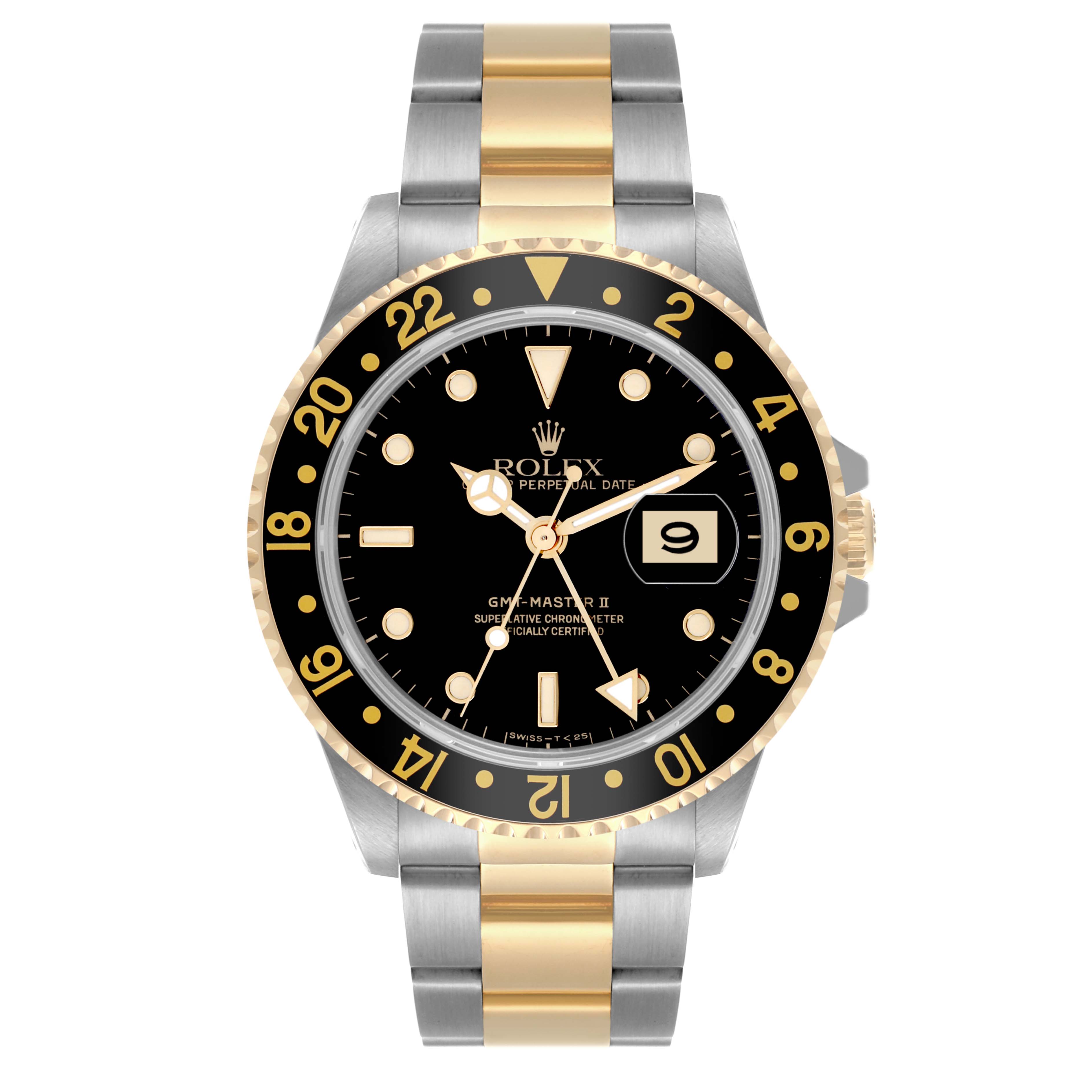 ローマンです。 Rolex GMT-Master Steel and Gold (two tone) 16713LN | Stock