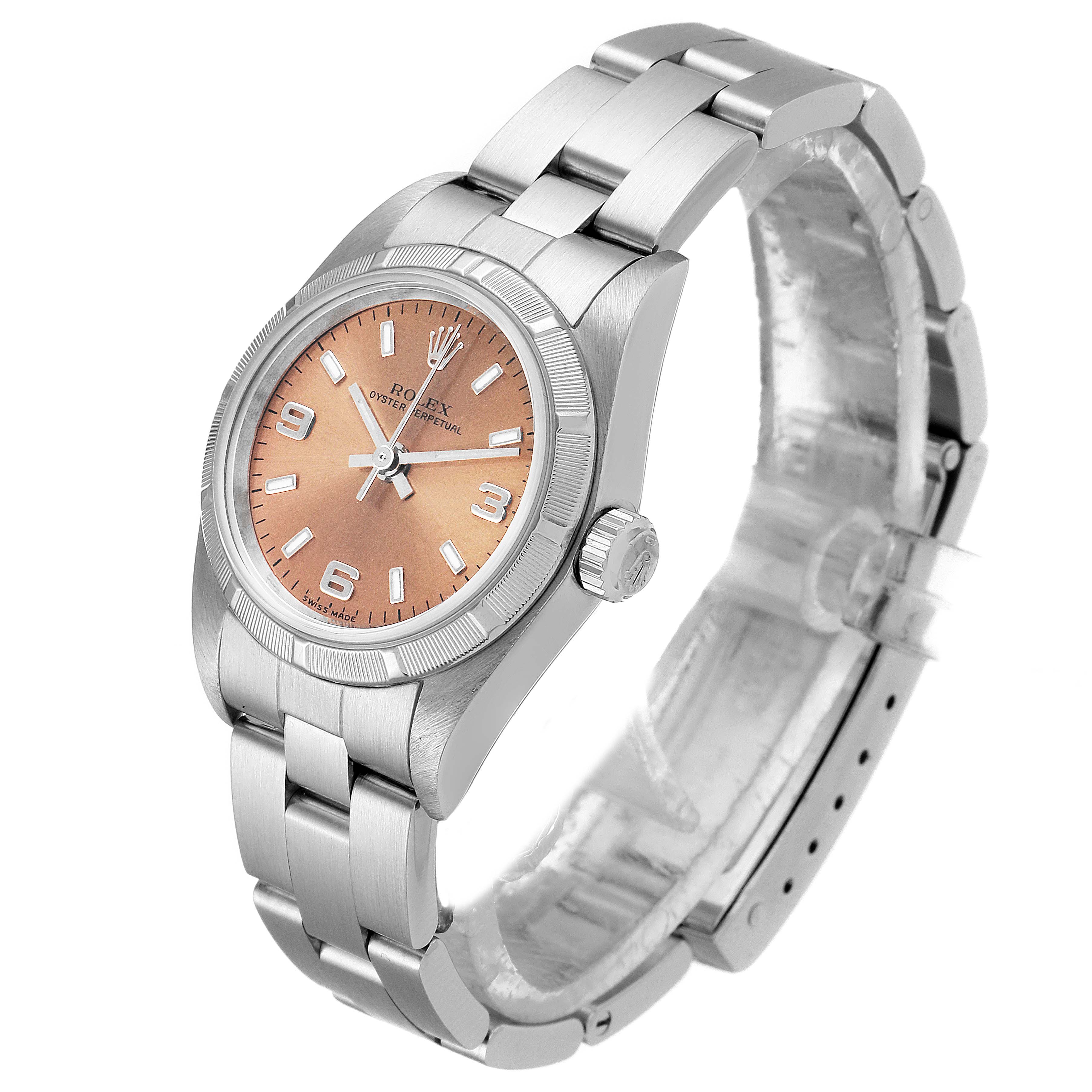 rolex oyster perpetual salmon dial